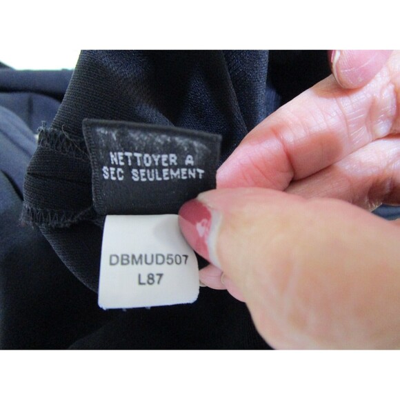 Dana Buchman Womens Wrap Dress Size 4 Black Sleeveless Tie Back - Picture 9 of 12